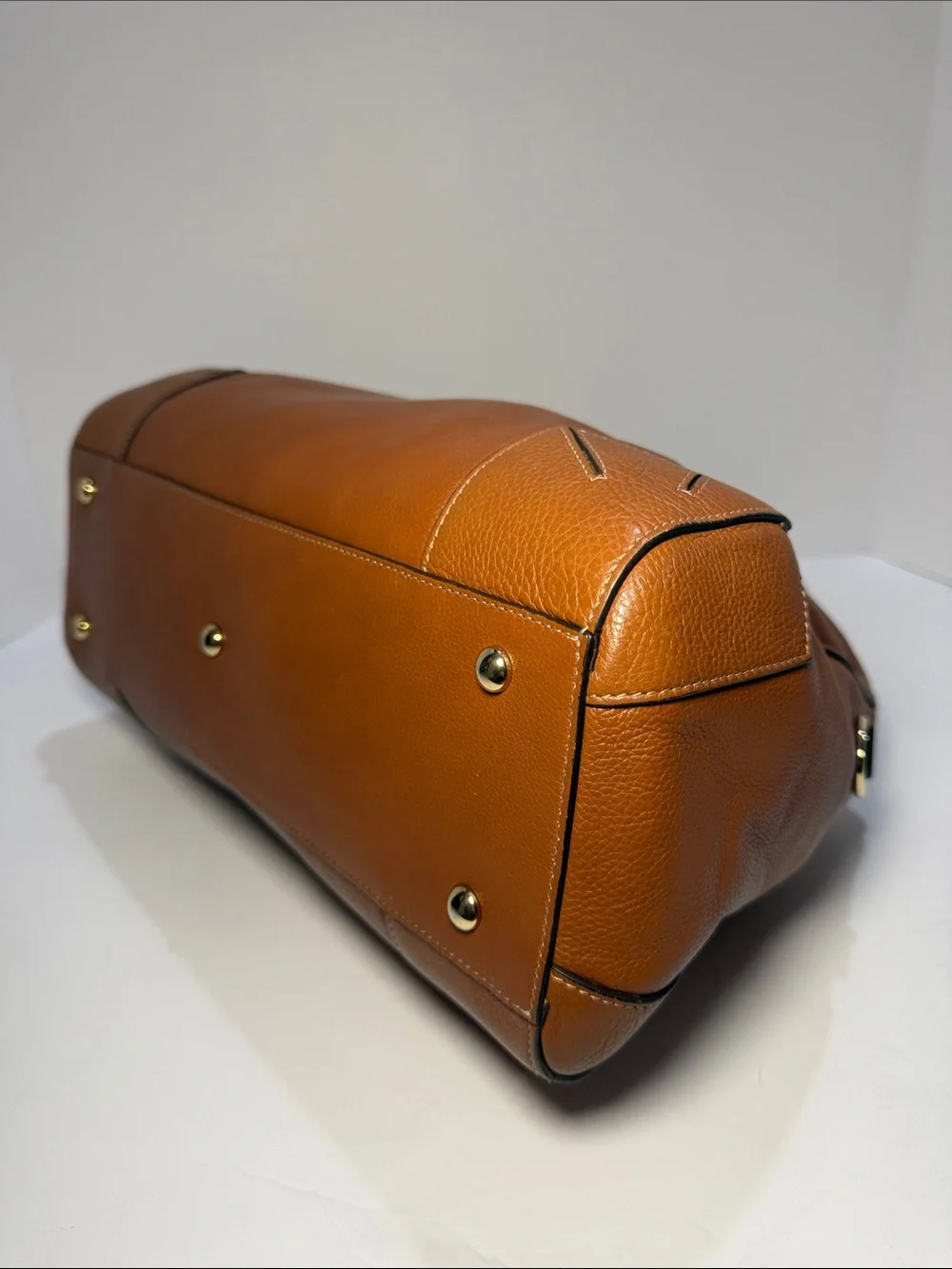 Furla Colorblock Pebbled Leather Satchel | Made in Italy - Picture 7 of 10